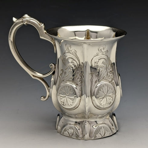 1856年 英国アンティーク 純銀製マグカップ 164g
